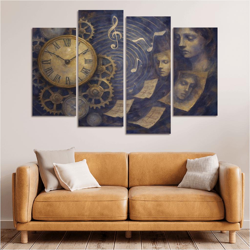 Clockwork Symphony Of Memory oil paintings frame