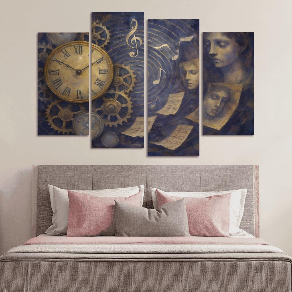 Clockwork Symphony Of Memory oil paintings frame