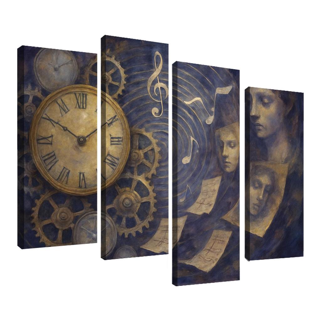 Clockwork Symphony Of Memory oil paintings frame