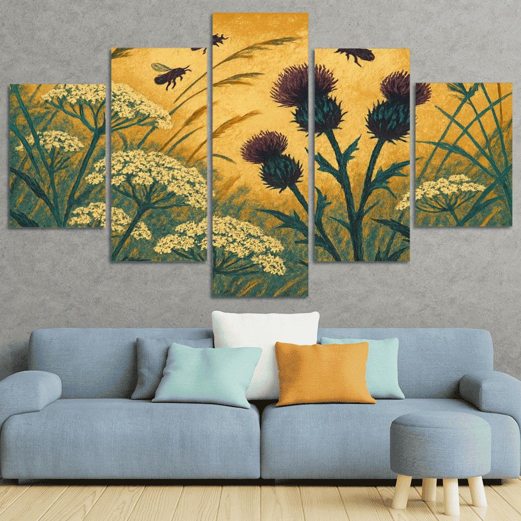 Prairie Lace And Thistle Study decor