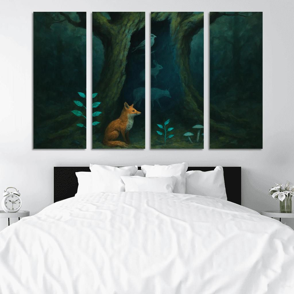 Silent Forests oil paintings frame