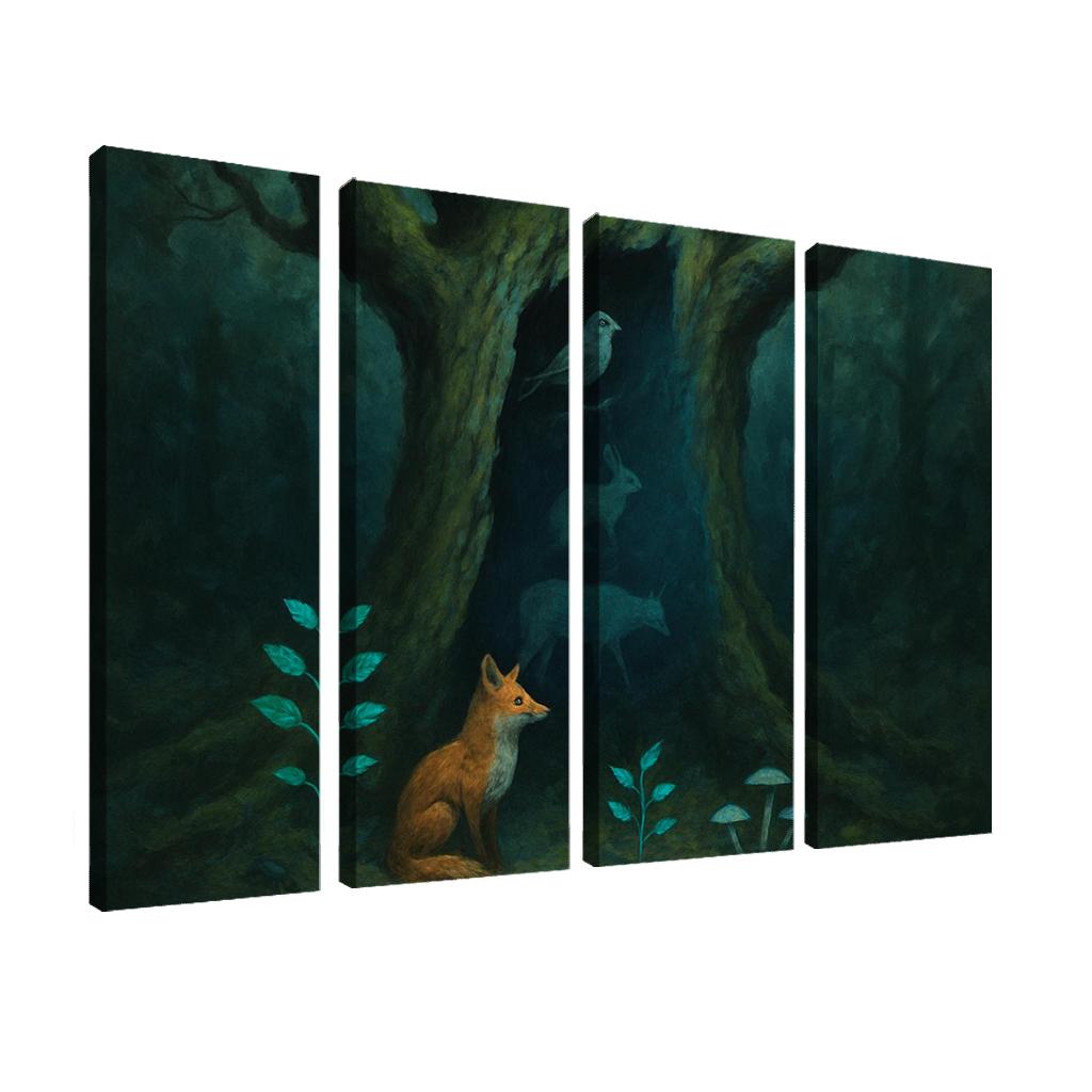 Silent Forests oil paintings frame