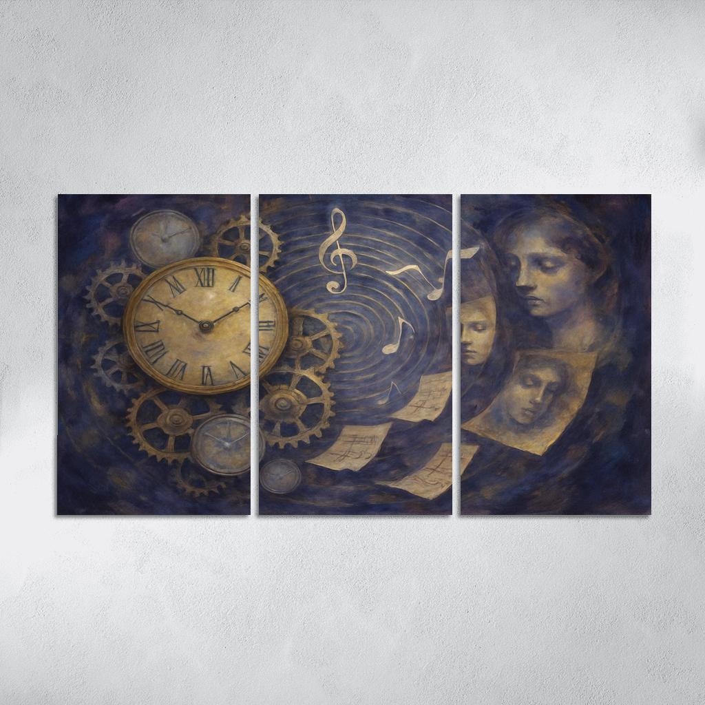 Clockwork Symphony Of Memory oil paintings frame