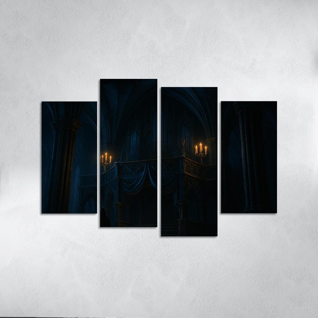 Obsidian Choir Loft multi-panel paintings
