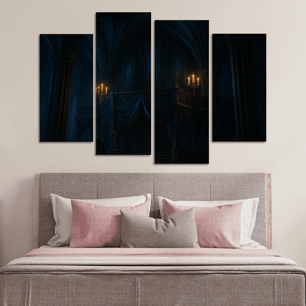 Obsidian Choir Loft multi-panel paintings