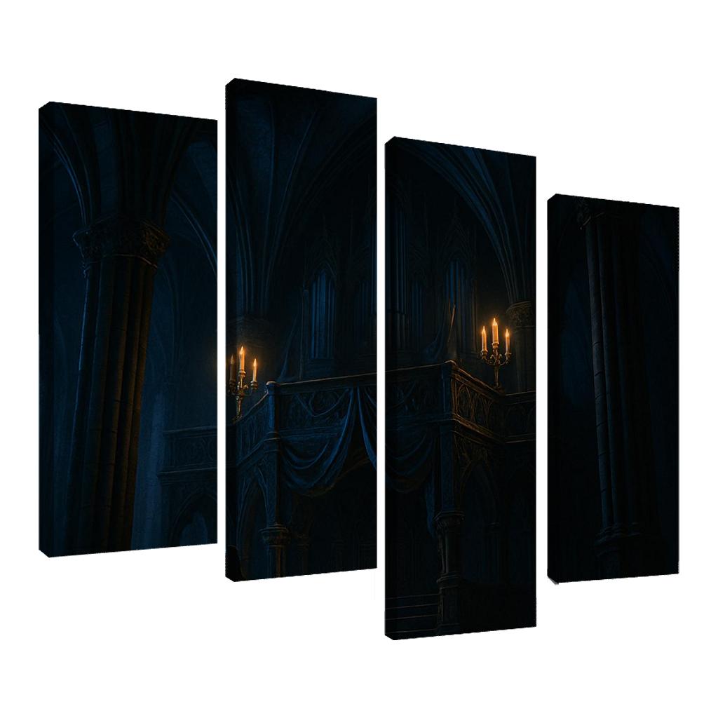 Obsidian Choir Loft multi-panel paintings
