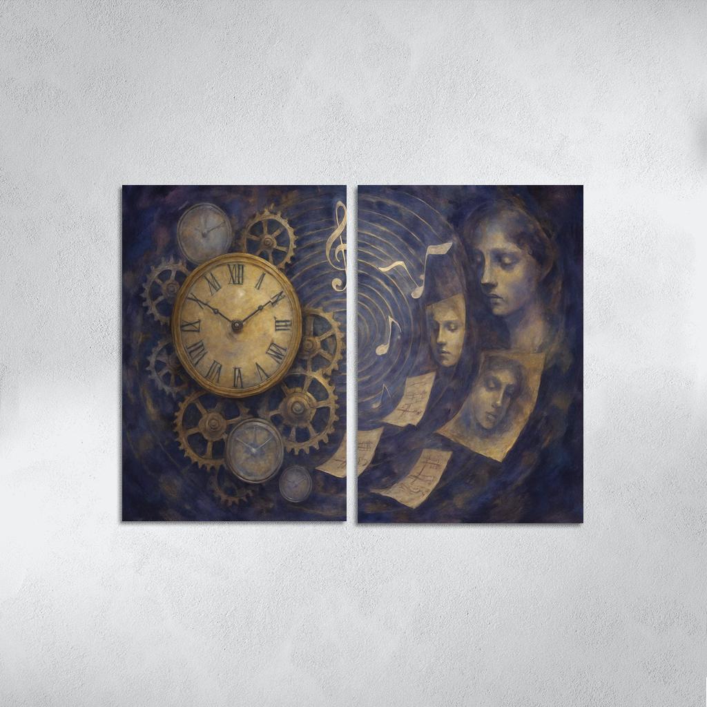 Clockwork Symphony Of Memory oil paintings frame