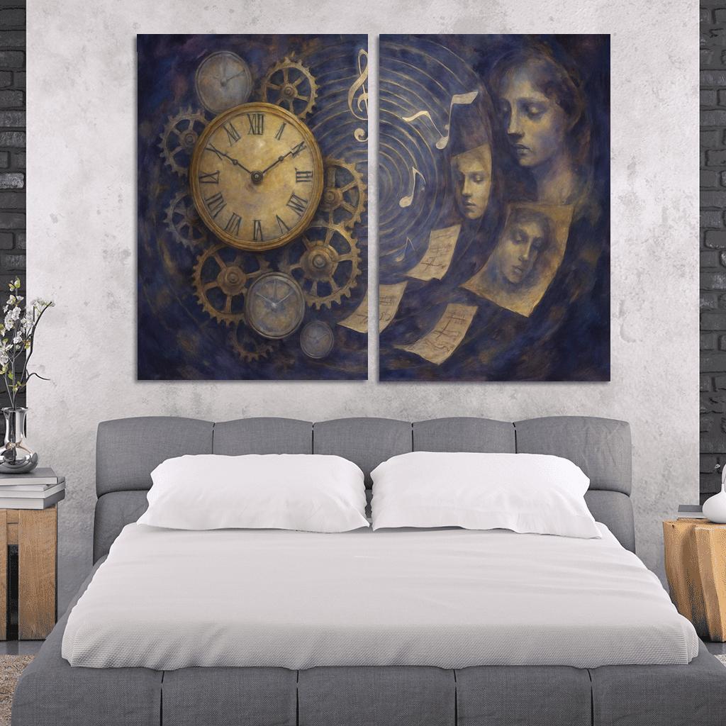 Clockwork Symphony Of Memory oil paintings frame