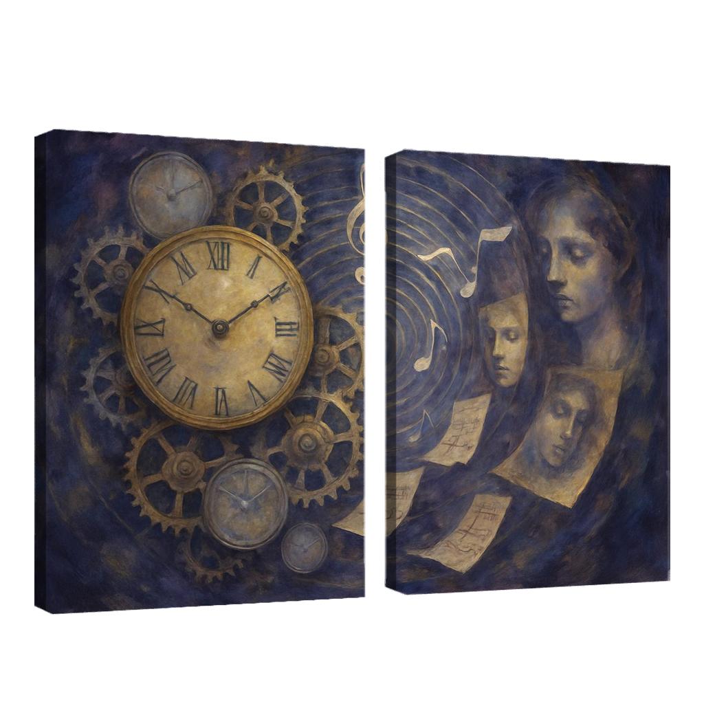 Clockwork Symphony Of Memory oil paintings frame