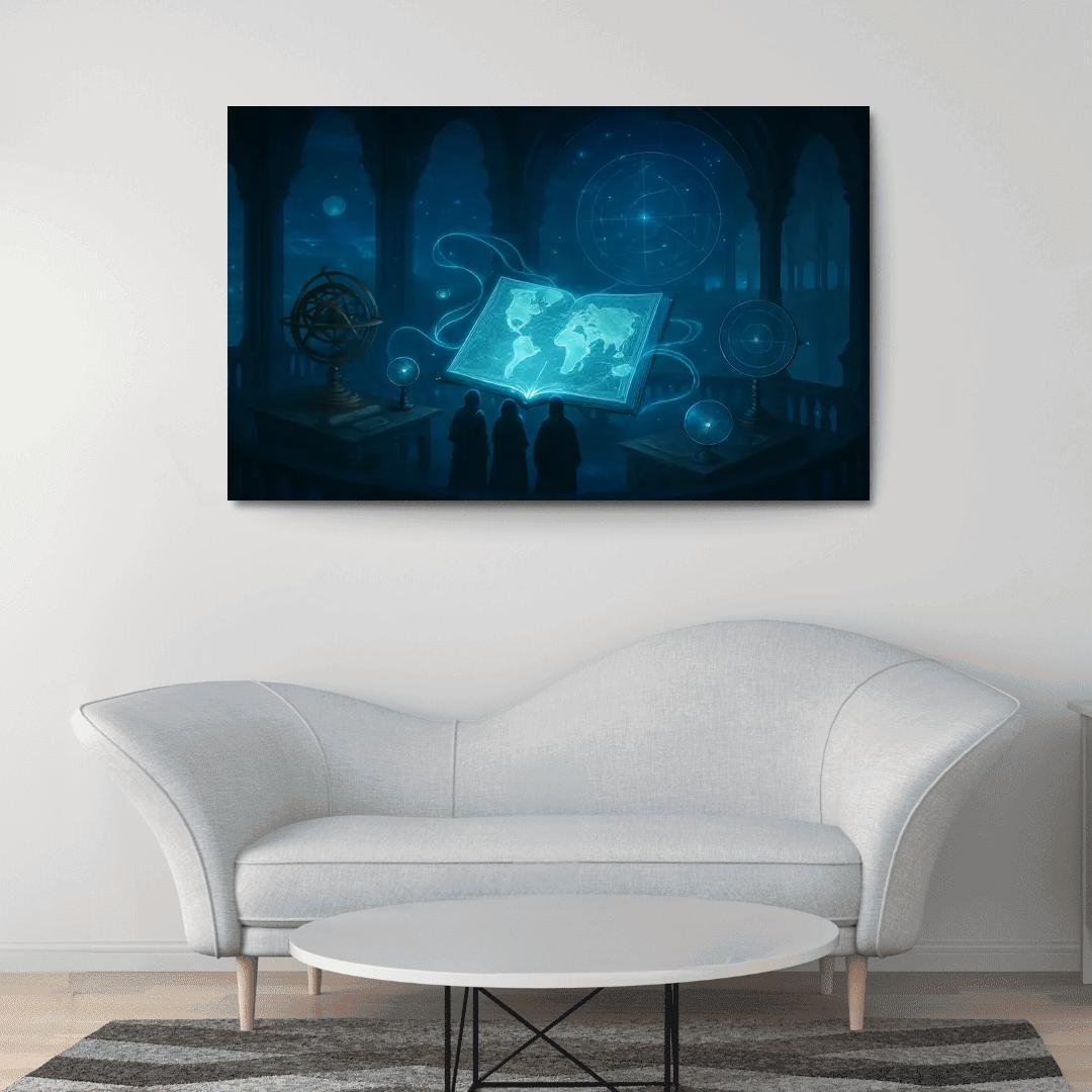 Aetherium Atlas modern paintings frame