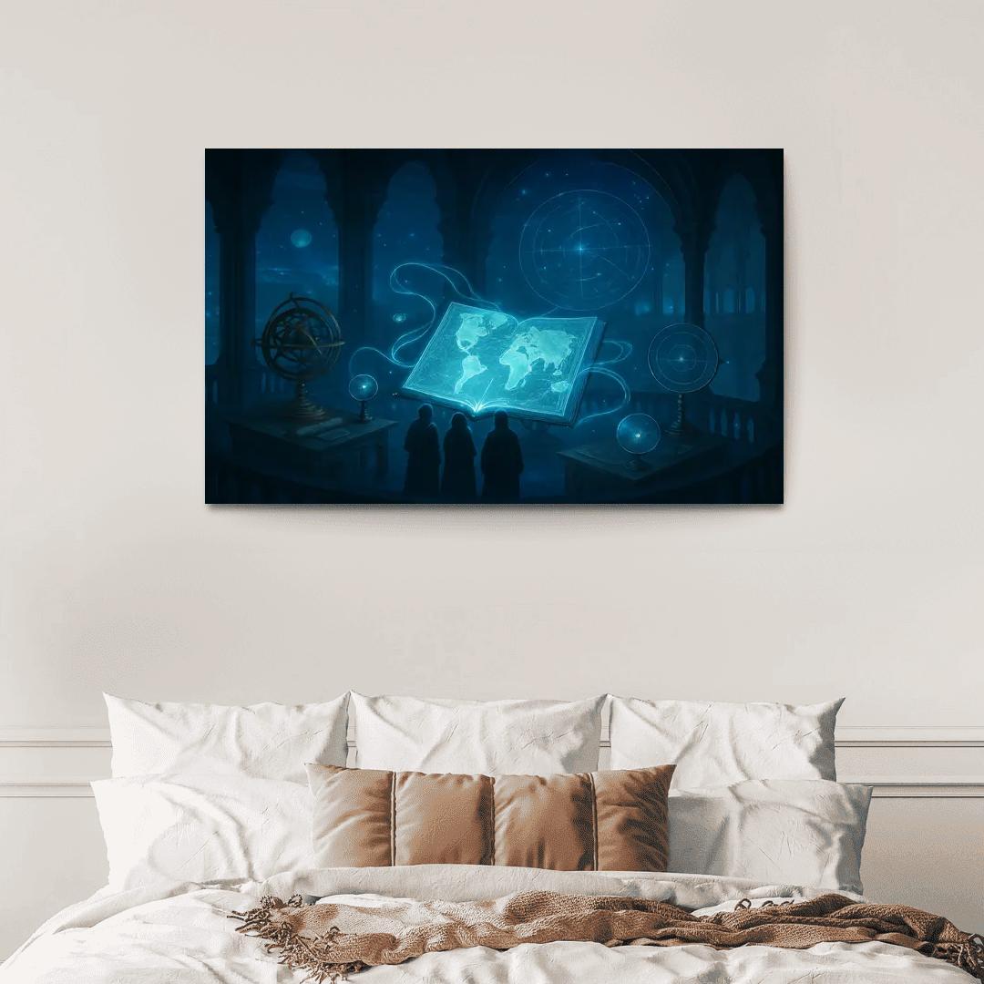 Aetherium Atlas modern paintings frame