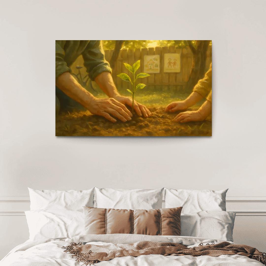 A Mothers Garden Of Small Triumphs multi-panel paintings