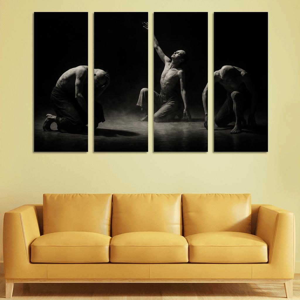 Butoh Shadow Theater canvas paintings frame