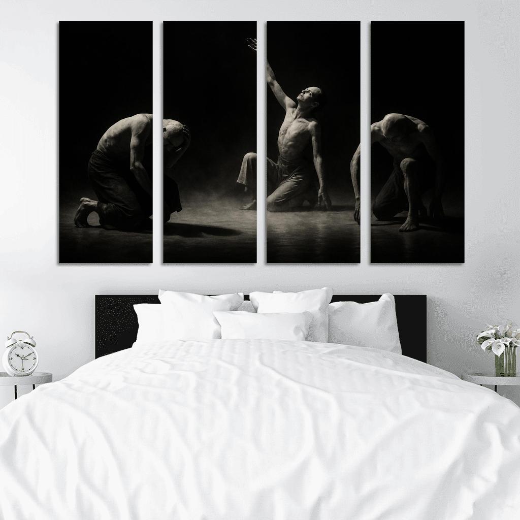 Butoh Shadow Theater canvas paintings frame