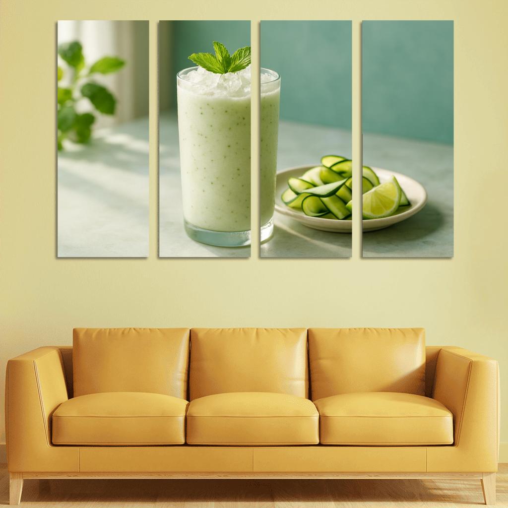 Cucumber Mint Lassi Spritz home decor