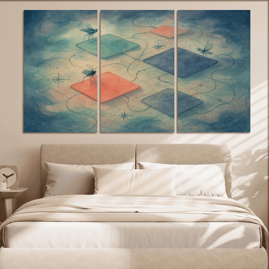 Cartography Of Forgotten Colors custom paintings frame