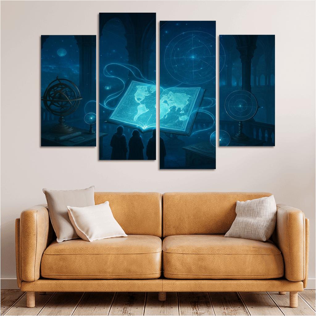 Aetherium Atlas modern paintings frame