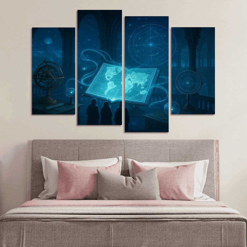 Aetherium Atlas modern paintings frame