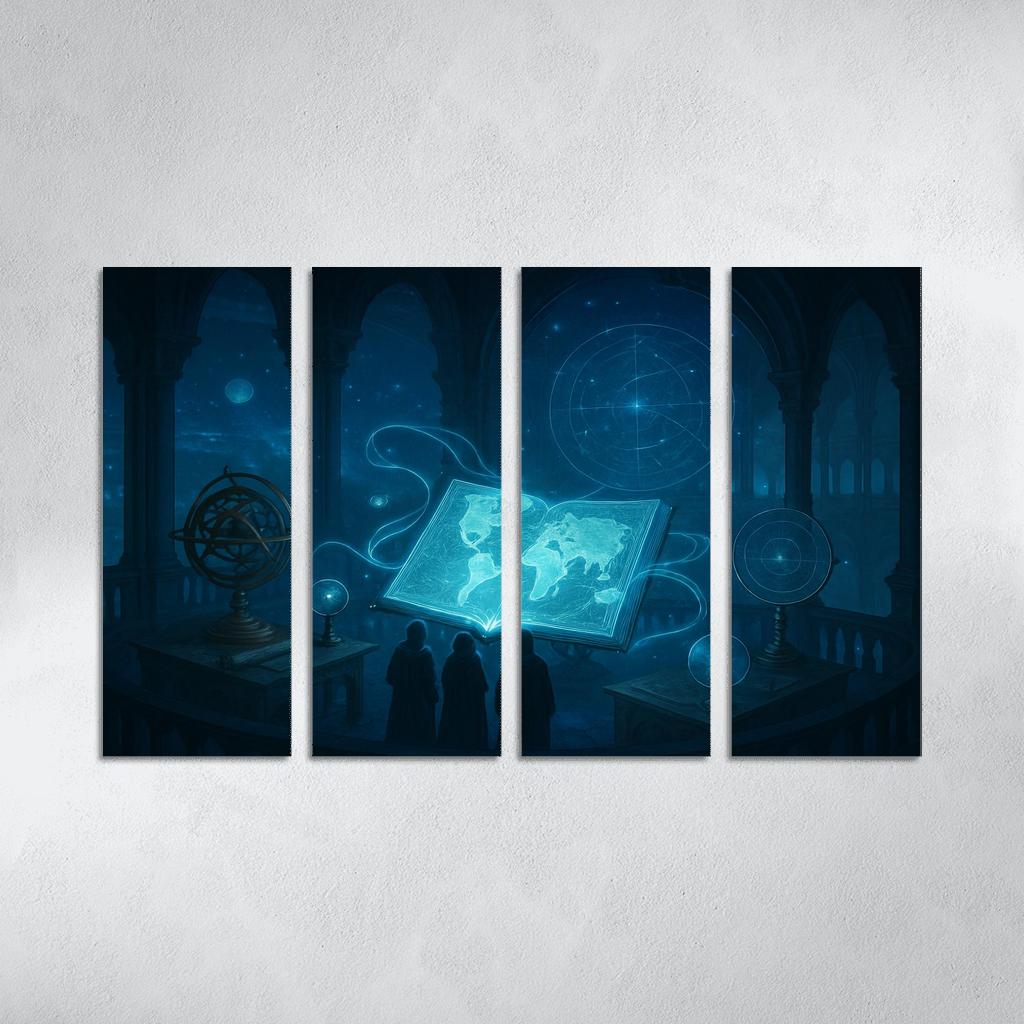 Aetherium Atlas modern paintings frame