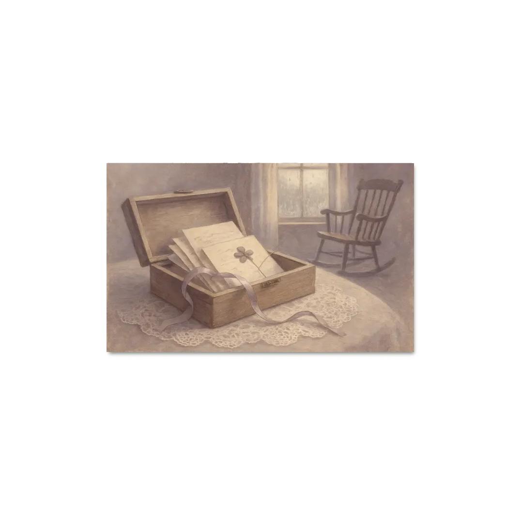 Letters Sewn Into Time one-piece frames