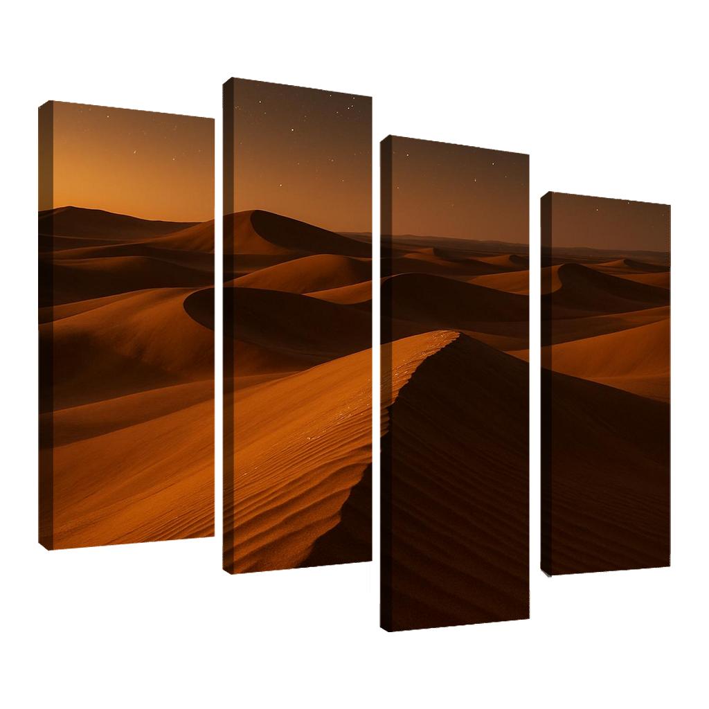 Amber Dunes Of Silent Expanse premium artwork frames