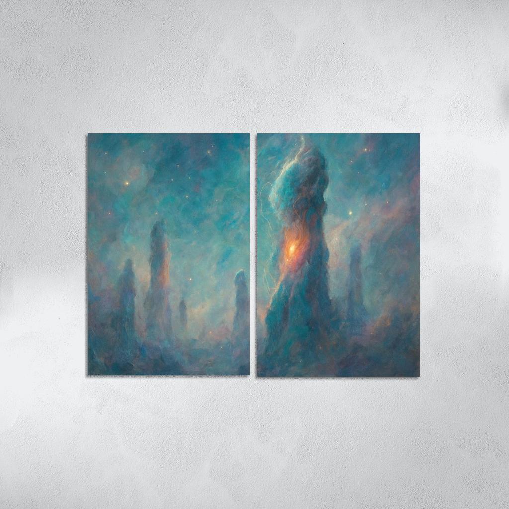 Ionized Gas Columns In A Stellar Nursery decor