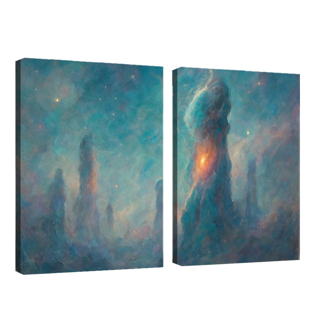 Ionized Gas Columns In A Stellar Nursery decor