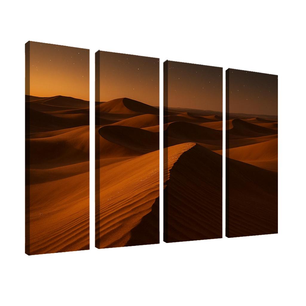 Amber Dunes Of Silent Expanse premium artwork frames