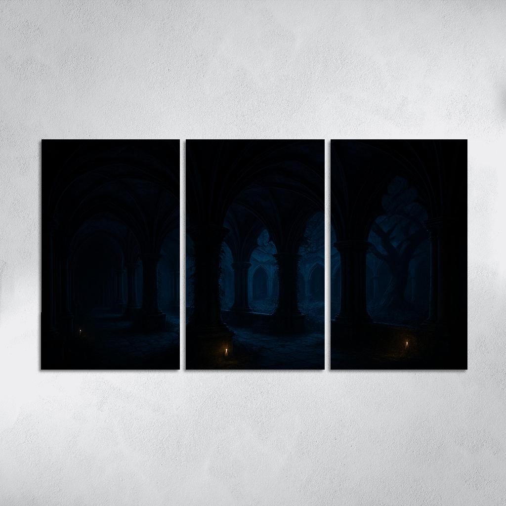 Ebon Twilight Cloisters modern paintings frame