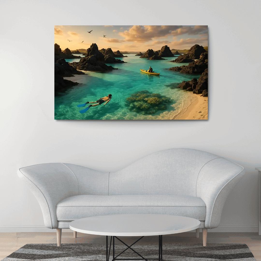 Glasswater Archipelago oil paintings frame