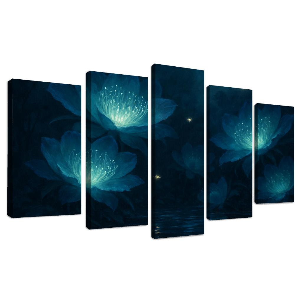 Bioluminescent Night Bloom Installation one-piece frames