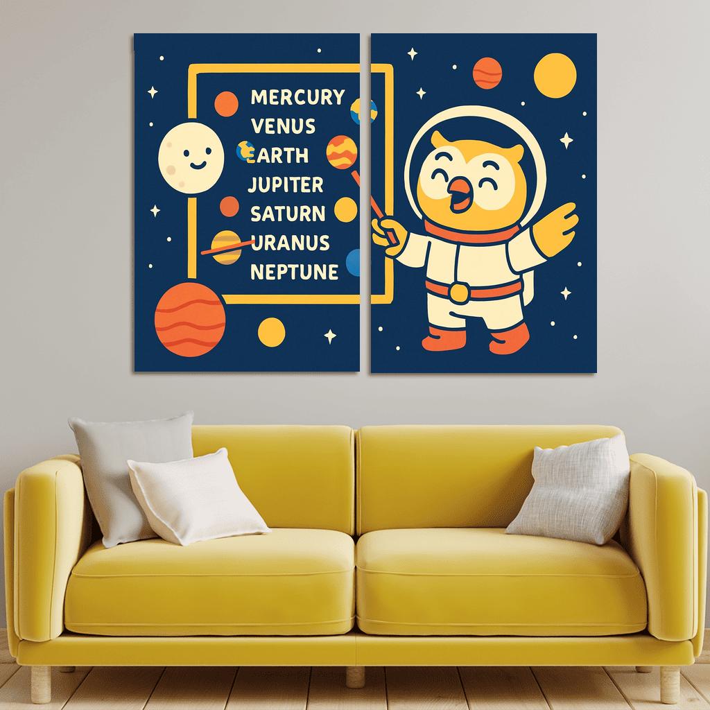 Star School Space Academy framed paintings