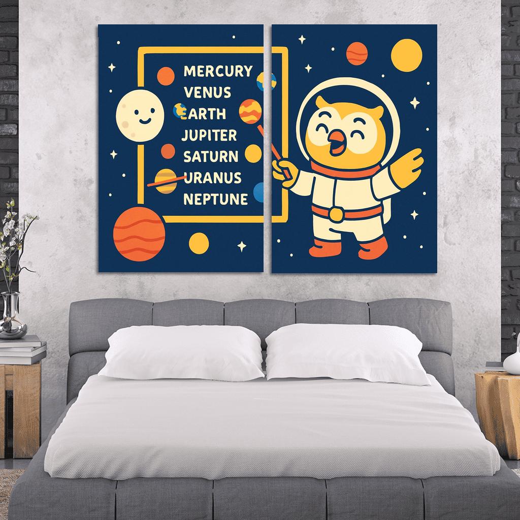 Star School Space Academy framed paintings