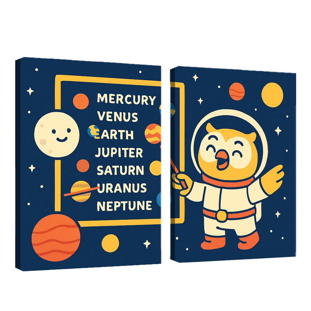 Star School Space Academy framed paintings