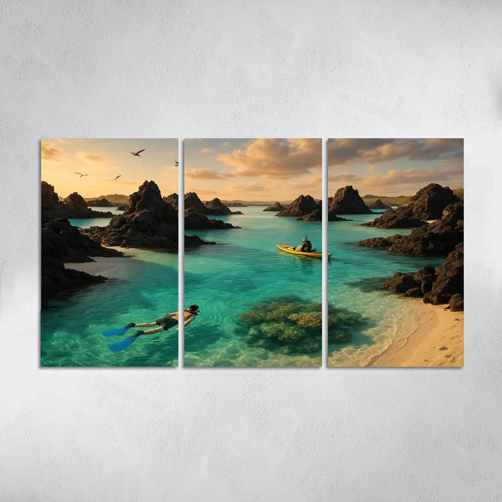 Glasswater Archipelago oil paintings frame