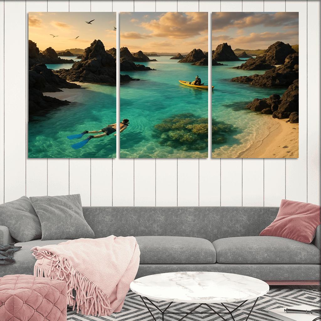 Glasswater Archipelago oil paintings frame
