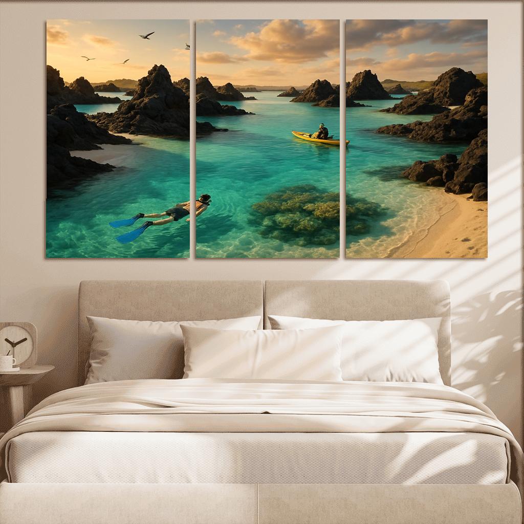 Glasswater Archipelago oil paintings frame