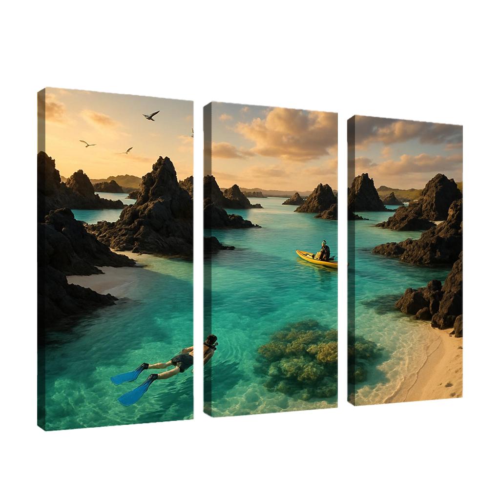Glasswater Archipelago oil paintings frame