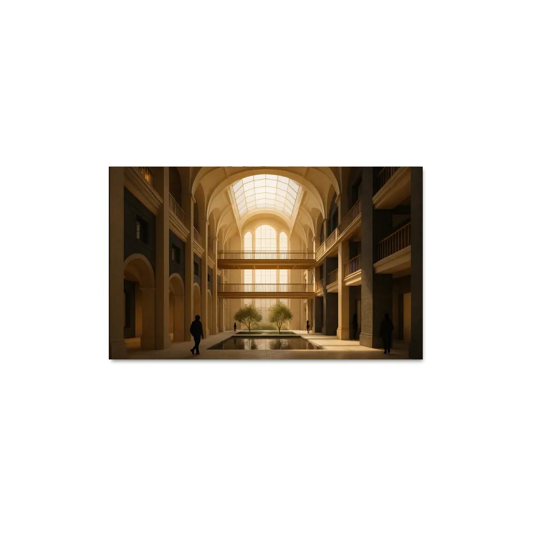 Lightwell Heritage Atrium multi-panel paintings