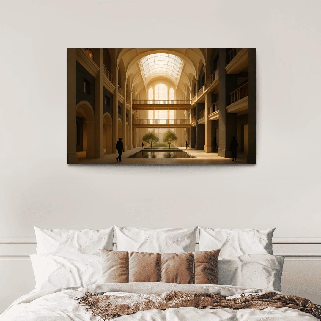 Lightwell Heritage Atrium multi-panel paintings