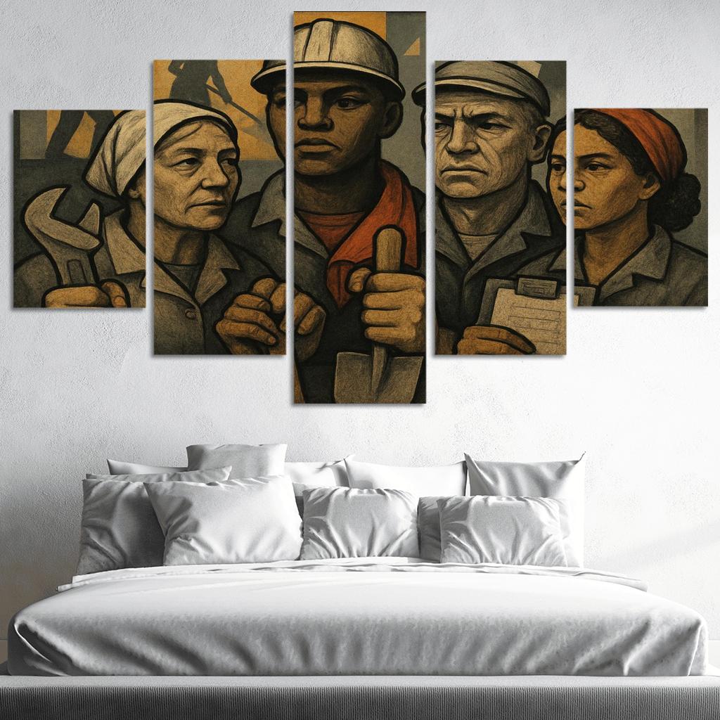 Echoes Of Labor abstract paintings frame