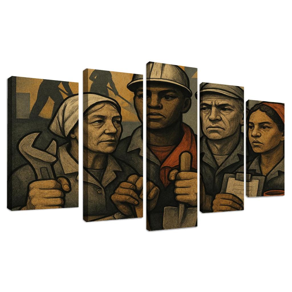 Echoes Of Labor abstract paintings frame