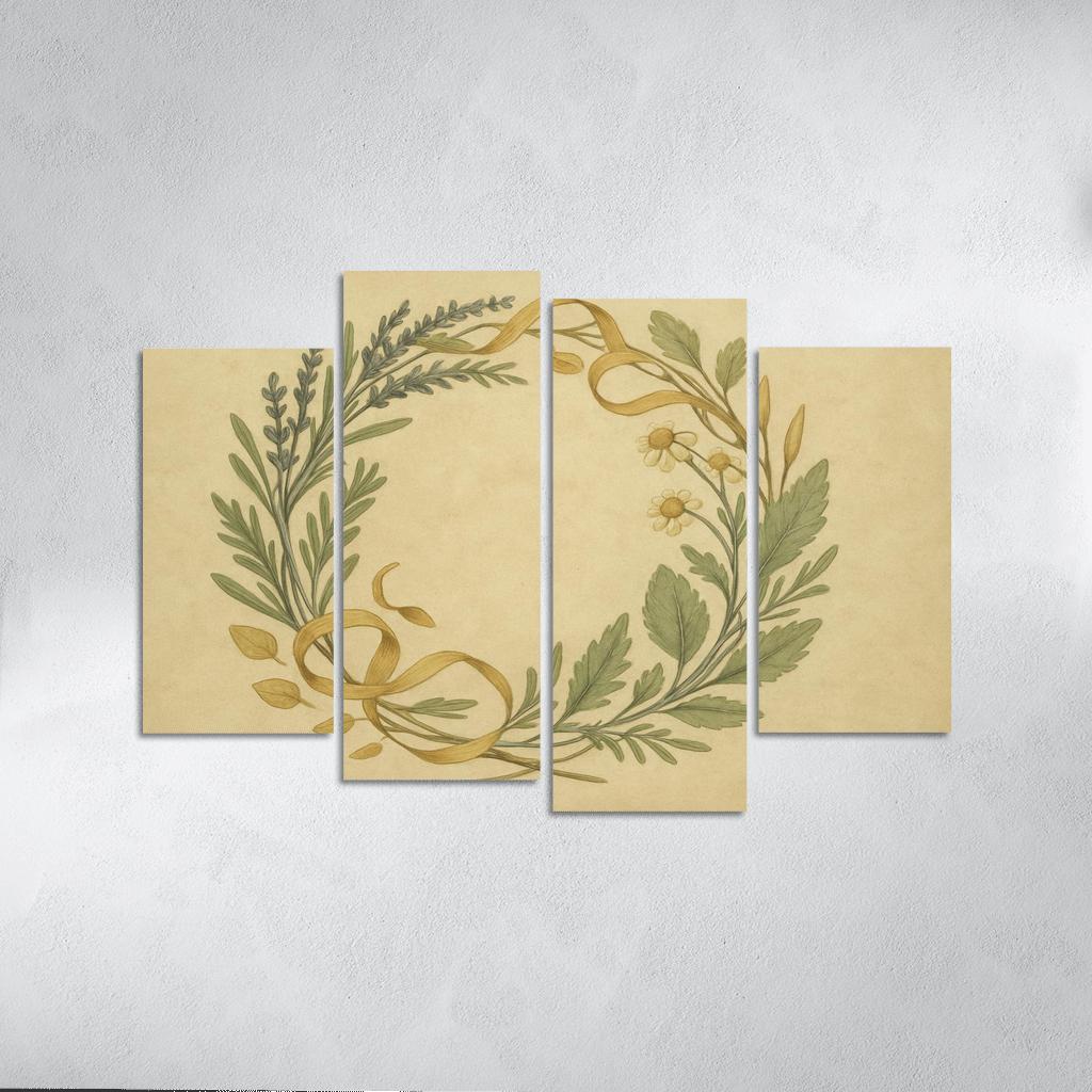 Herbal Memory Wreath one-piece frames