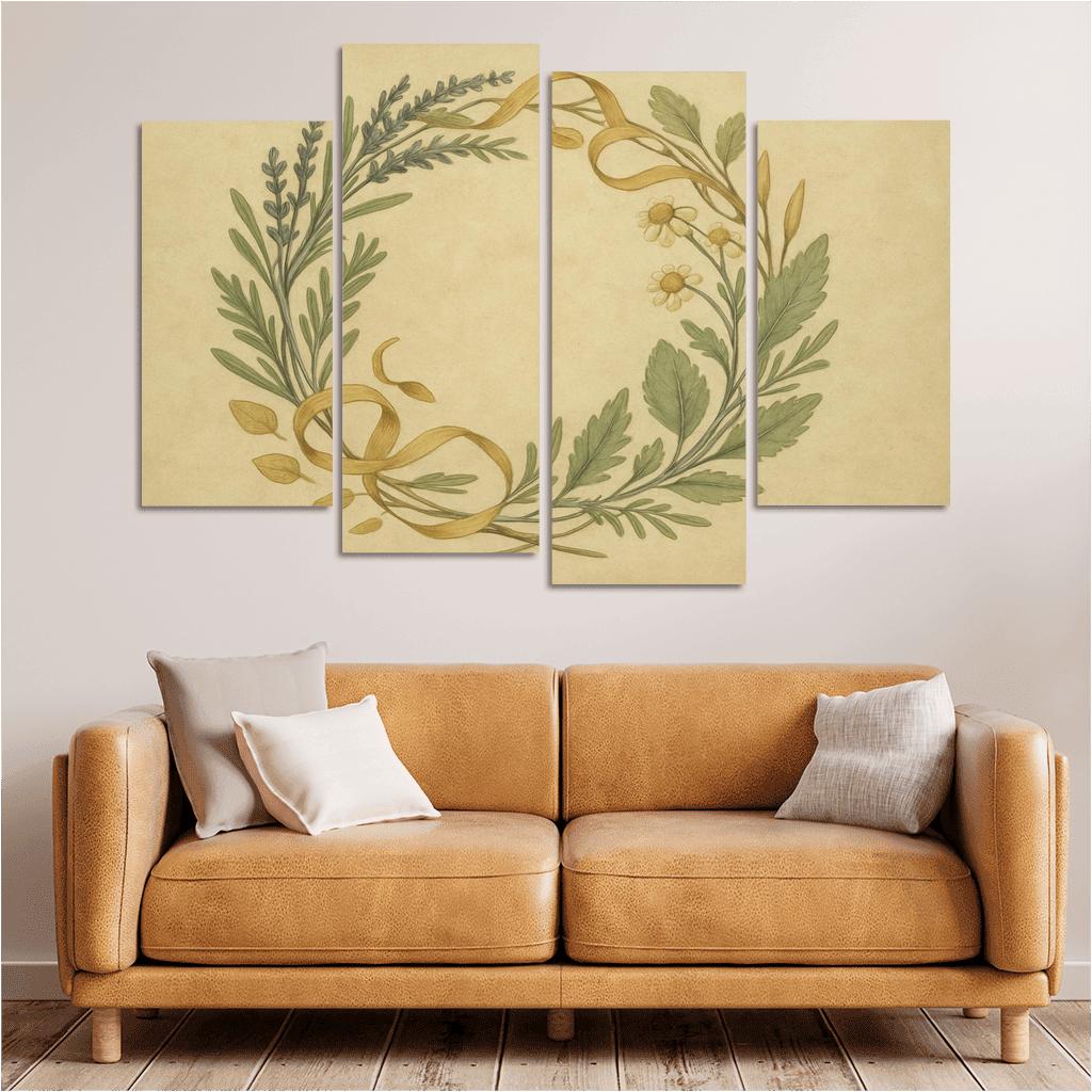 Herbal Memory Wreath one-piece frames