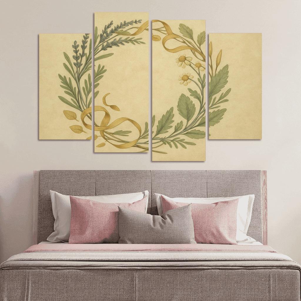 Herbal Memory Wreath one-piece frames