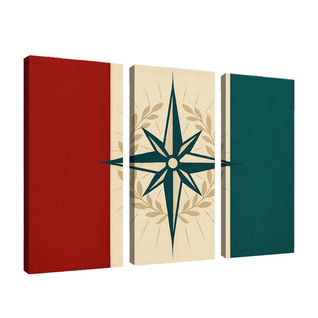 Rising Compass Banner abstract paintings frame