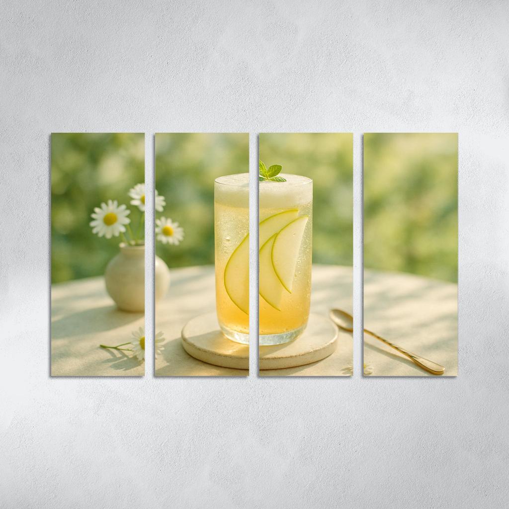 Chamomile Pear Sparkler With Ginger Foam one-piece frames