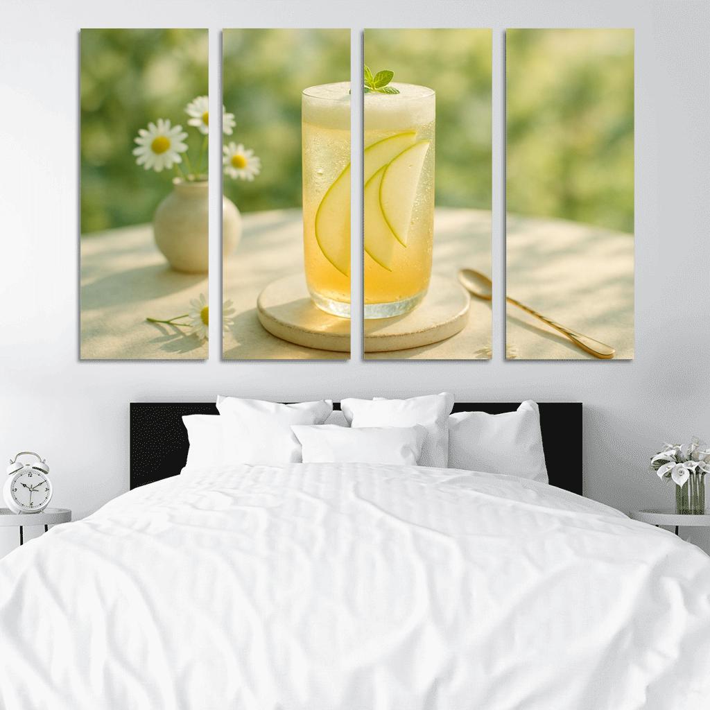 Chamomile Pear Sparkler With Ginger Foam one-piece frames