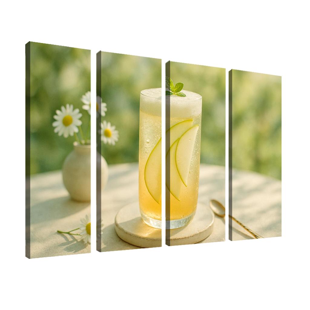 Chamomile Pear Sparkler With Ginger Foam one-piece frames