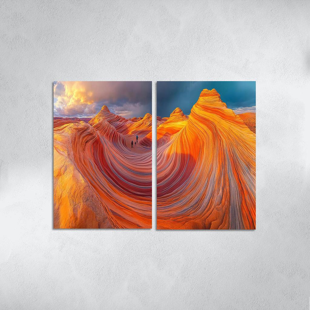 The Wave Sandstone Formation one-piece frames